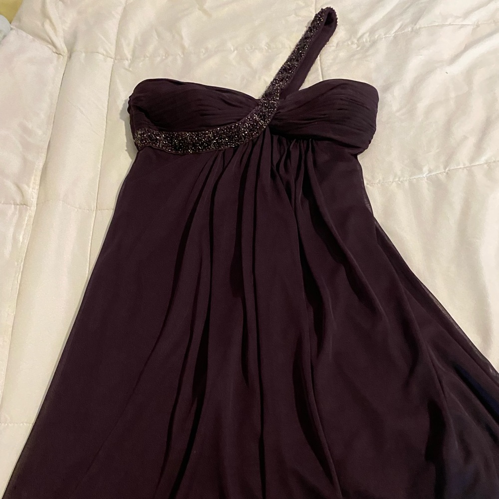 Beautiful plum/ dark purple chiffon dress.